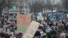 Thousands march in Paris over climate change despite yellow vest violence