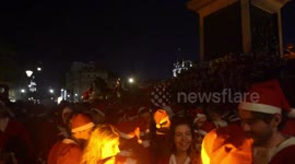Santas in Trafalgar Square