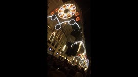 Christmas light show Málaga