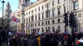 Brexit 'betrayal' protesters march through central London