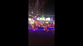 Movie set designer's house in LA totally lights up for Christmas