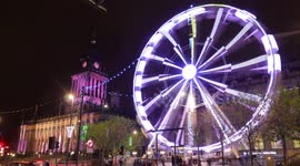 Time lapse of Traffic & the Big Wheel in Leeds City Centre