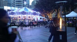 Time-Lapse: Christmas Carousel at Westlake Park Seattle USA