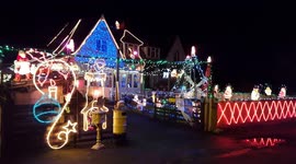 Burnham-on-Sea's Trinity Close Christmas light's 2018