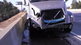 Two Dead After Five Vehicle Crash Follows Big-Rig Collision on 15 Freeway