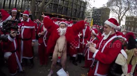 Nearly Naked Santa At Santacon 2018