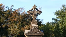 Scary noises in a cemetery, very creepy.