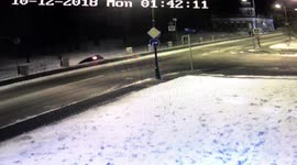 Driver flees as car smashes through fence near St. Petersburg into canal