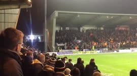 Snowball fight breaks out between St Mirren and Dundee United fans in stands