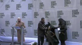 'Fearless Girl' statue gets new location at New York Stock Exchange