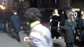 Uma Thurman Arrives At The Fashion Awards