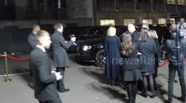 Victoria and David Beckham Arrive At The Fashion Awards