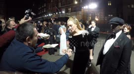 Uma Thurman, Jourdan Dunn, Winnie Harlow, Poppy Delevigne and the Beckhams arrive at Fashion Awards