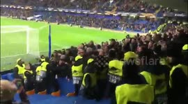 Chelsea and PAOK fans chanting. Europa league 29/11/2018