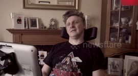 Paralysed artist creates stunning gallery of work - using only his EYES