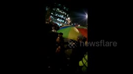 Hundreds of protesters gather outside Home Office in support of Stanstead 15