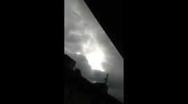 Sun in a rain storm
