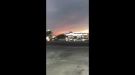 Rare sunset