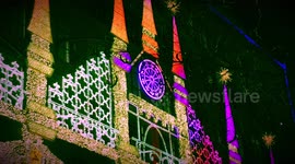Christmas lights display dazzles New York City's Saks Fifth Avenue