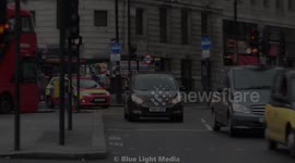 Armed Response Diplomatic Protection Red Car Responding