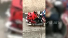 Delivery driver sacked after being caught eating customers' meals