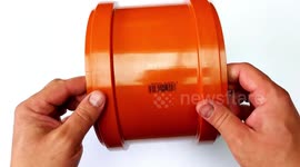 How to make a powerful air jack out of sewage muff