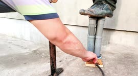 How to make a powerful air jack out of sewage muff