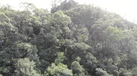Lion Rock Hong Kong drone footage.