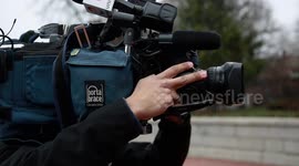 boston news cameraman at Massachusetts state house