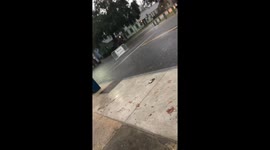 Downtown Charleston SC. President and Line street flooding.