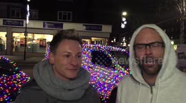 3,200 Christmas fairy light cover burger van