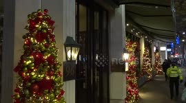 The Ivy Kensington Brasserie is sparkling with Christmas lights