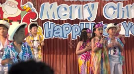 School Children's Tropical Christmas party.