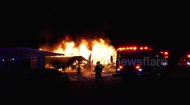 Hemet: Fully Involved Residential Structure Fire Leaves One Person Dead