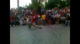 Breakdance competition in Lima Peru