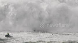 Brazilian big wave surfer in terrifying wipeout in Nazare, Portugal