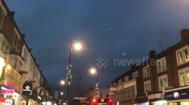 Christmas decorations on High Street