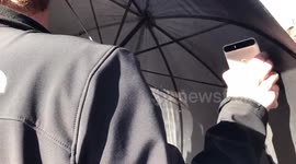 Counter-protesters use a mix of music to drown out seven neo-Confederates at #SilentSam. #NameThatTune https://t.co/6y4XQ52zNC