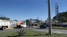 Billboard fell due to strong wind