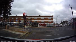 Enfield Council Van Reckless Driving Mounts Kerb and Blows Two Tyres