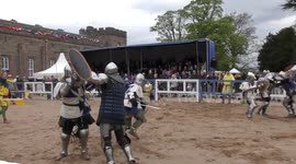 Medieval Combat 5v5 Poland v Ireland v Scotland at IMCF 2018 world Championship, Scone Palace