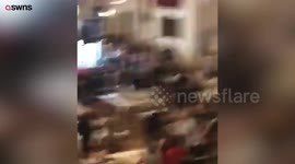 A 19-year-old man died after his throat was reportedly slashed in a boxing match riot