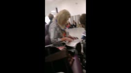 Family stuck in Gatwick since 5:30am sleeping on the floor