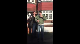 Birthday/Christmas surprise for boyfriend 20.12.18. His reaction is emotional and heartwarming