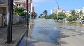 Flood in la havana, Cuba