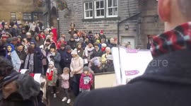 The Nativity re enactment sing