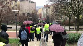 Manifestation des gilets jaunes à Lyon