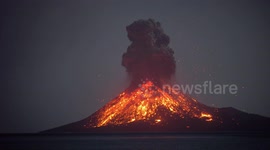 Archive of Krakatau eruption from October