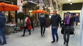 Christmas atmosphere in Kensington Arcade off Kensington High Street