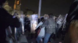 Violent clashes in Mexico City protests